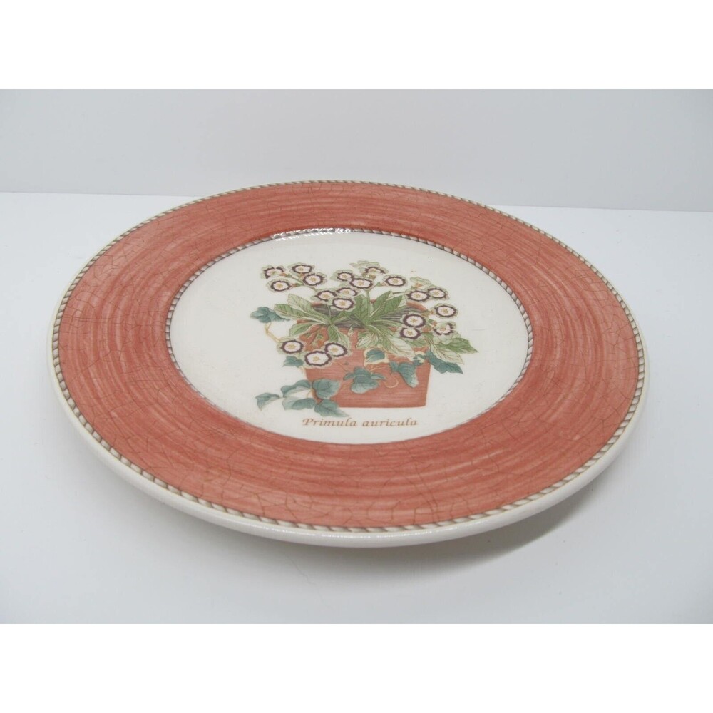 Wedgwood Queen's Ware England Sarah's Garden Primula Auricula Salad Plate 8" - Picture 6 of 14